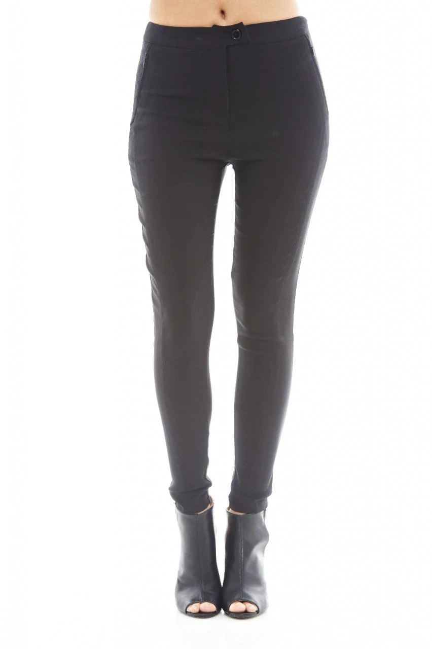 Plain Black Trousers - Image 2