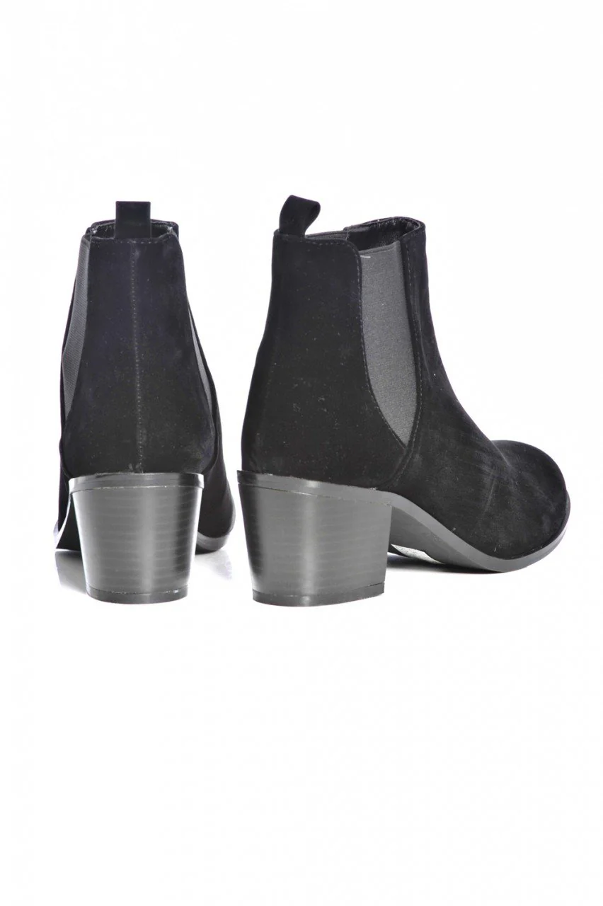 Plain Small Heeled Back Boot - Image 3