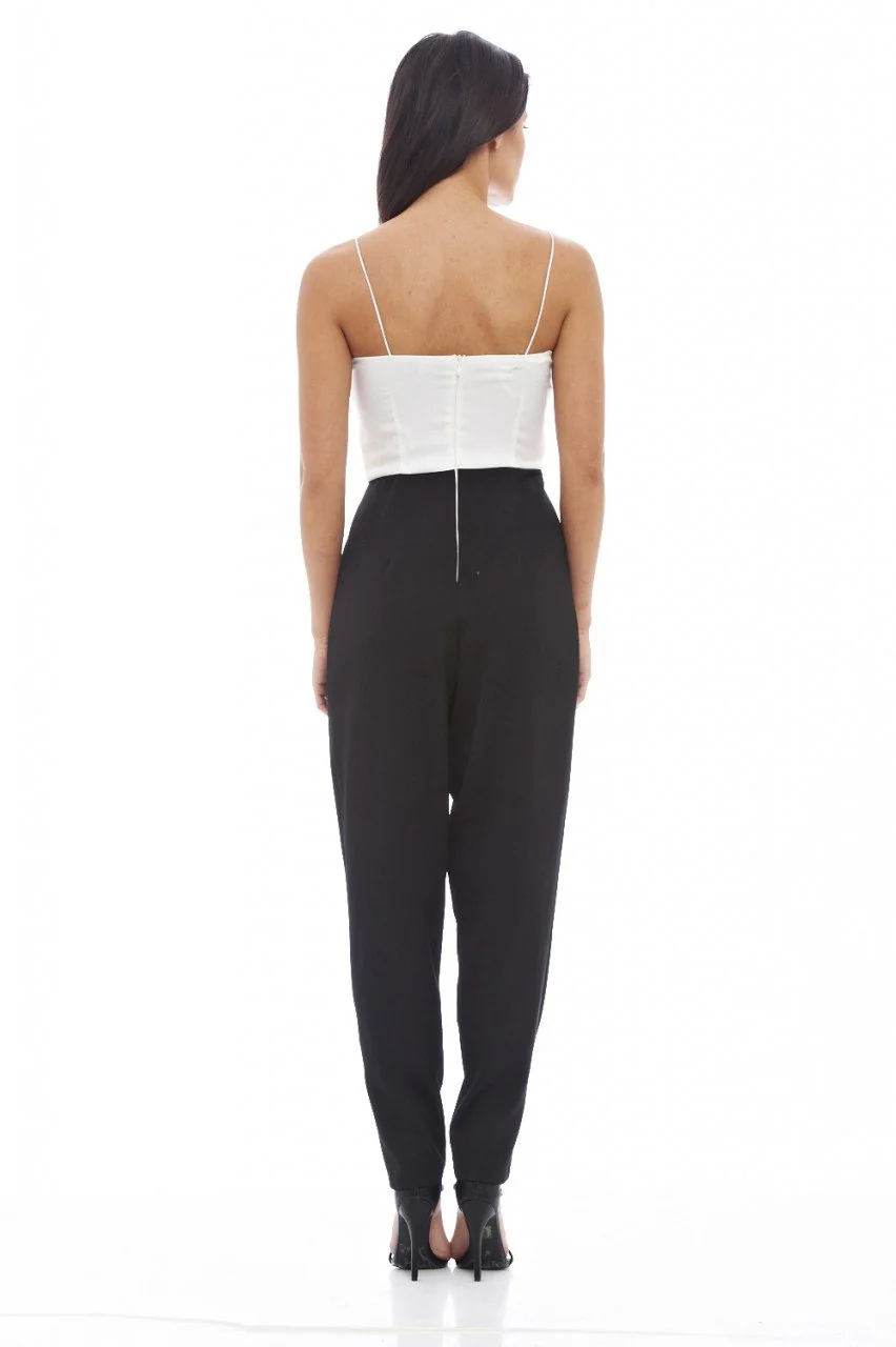 Plunge Front Jumpsuit - Image 4