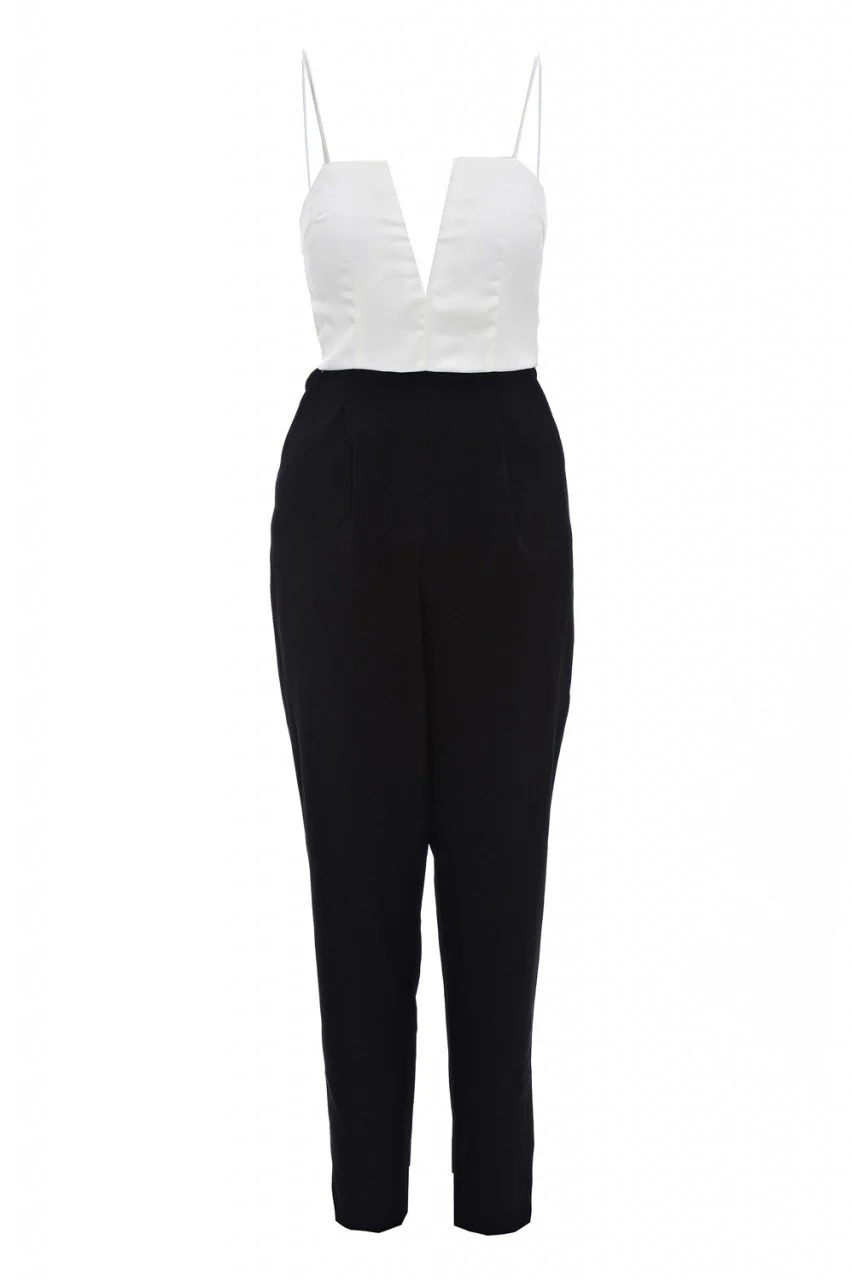 Plunge Front Jumpsuit - Image 5