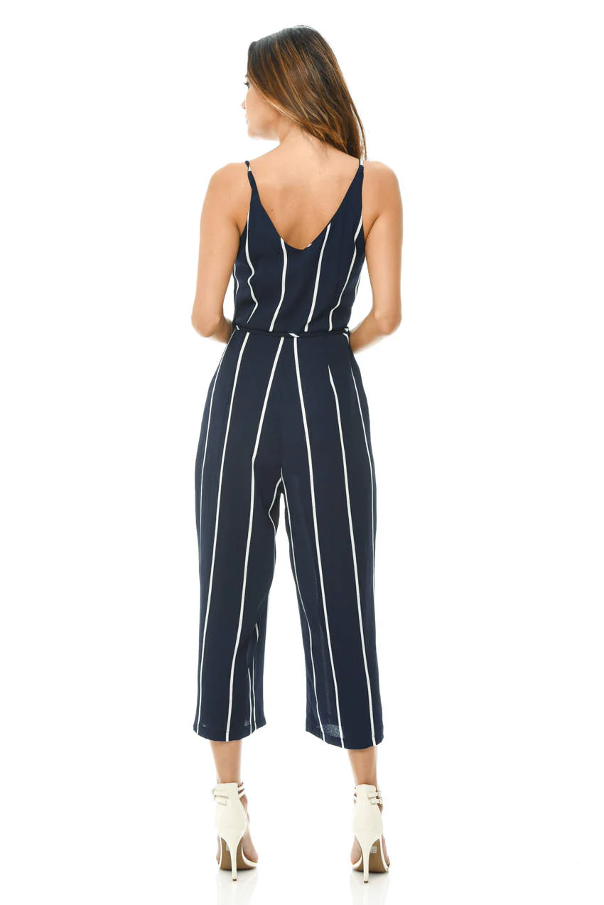 Printed Culotte Jumpsuit - Image 3
