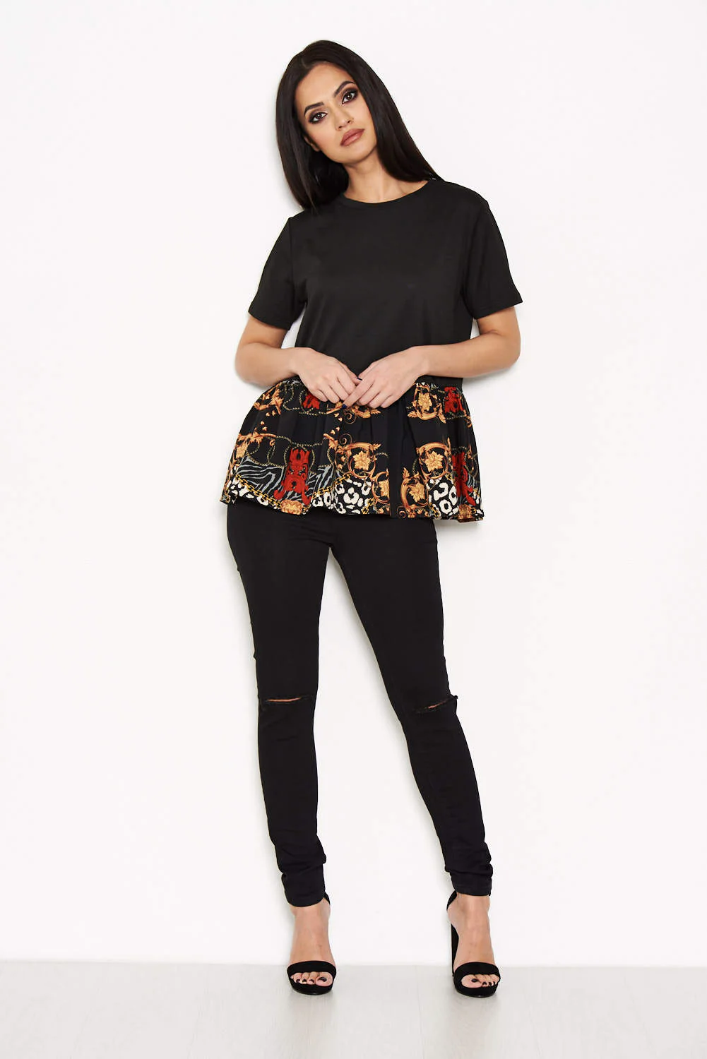 Printed Frill T-Shirt - Image 2