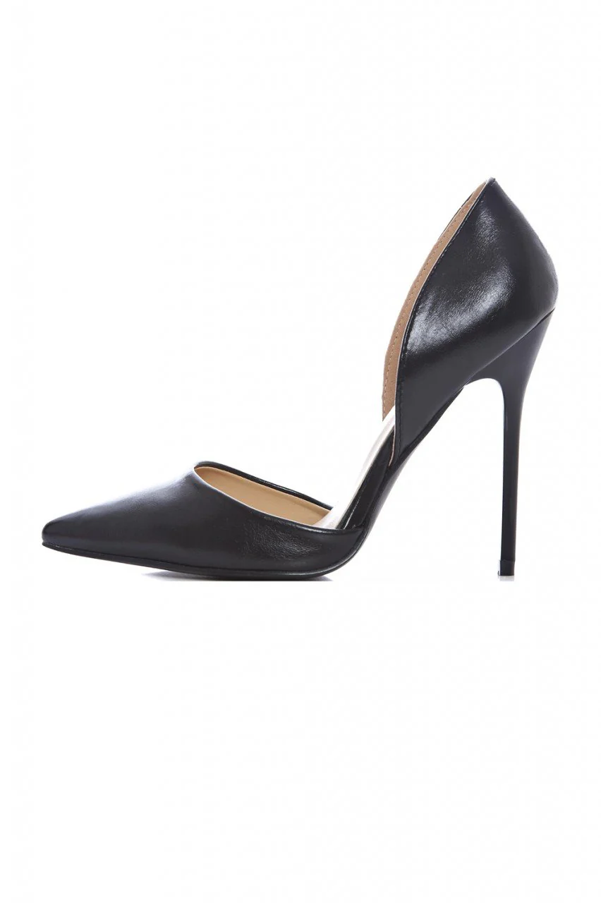 PU Court Pointy Heeled Shoe - Image 2