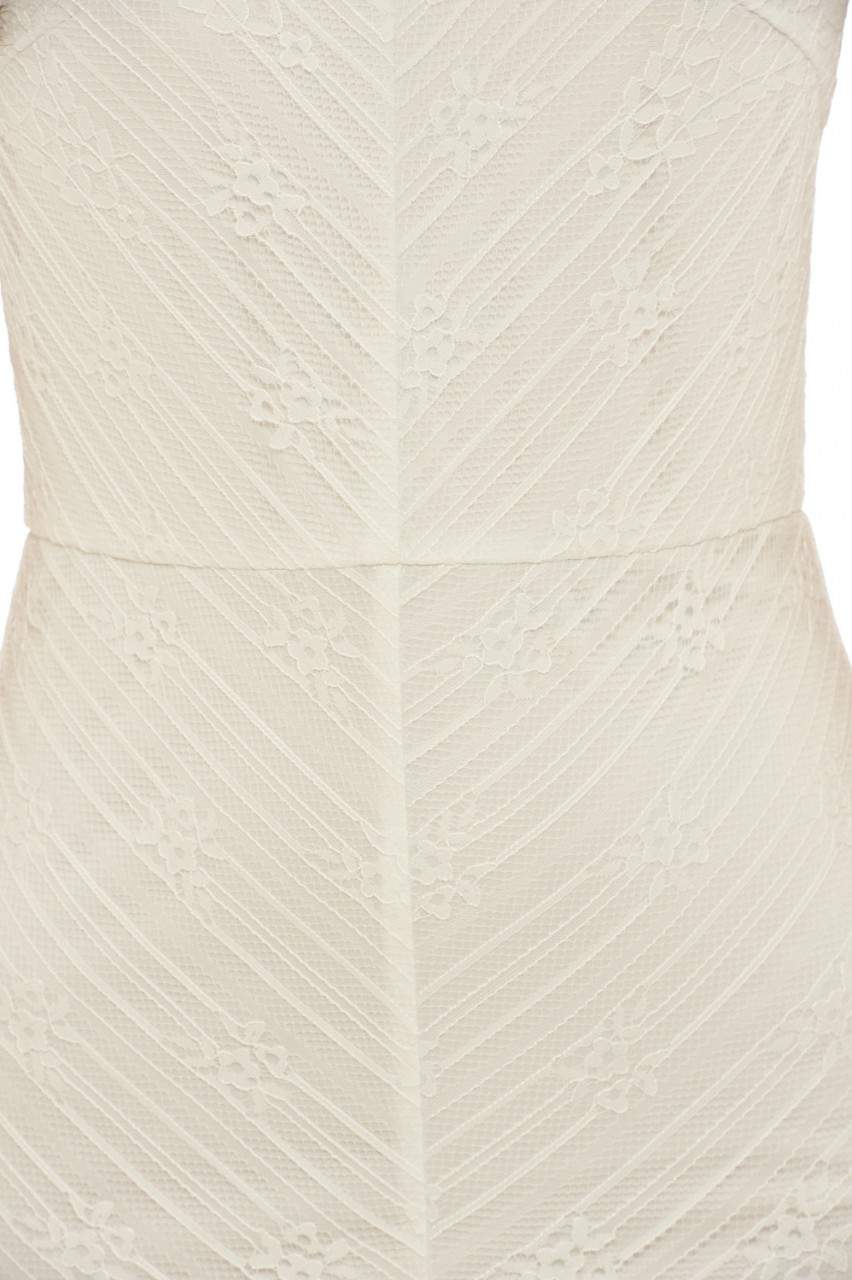 Raw Edged Lace Bodycon Dress - Image 4