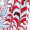 Red And Cream Printed Short Sleeve Mini Dress - Image 5