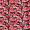 Red Multi Floral Printed Puff Sleeve Midi Dress - Image 7