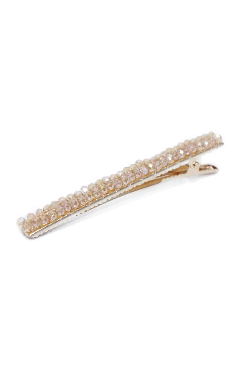 Rose Gold Beaded Hair Clip - Image 2