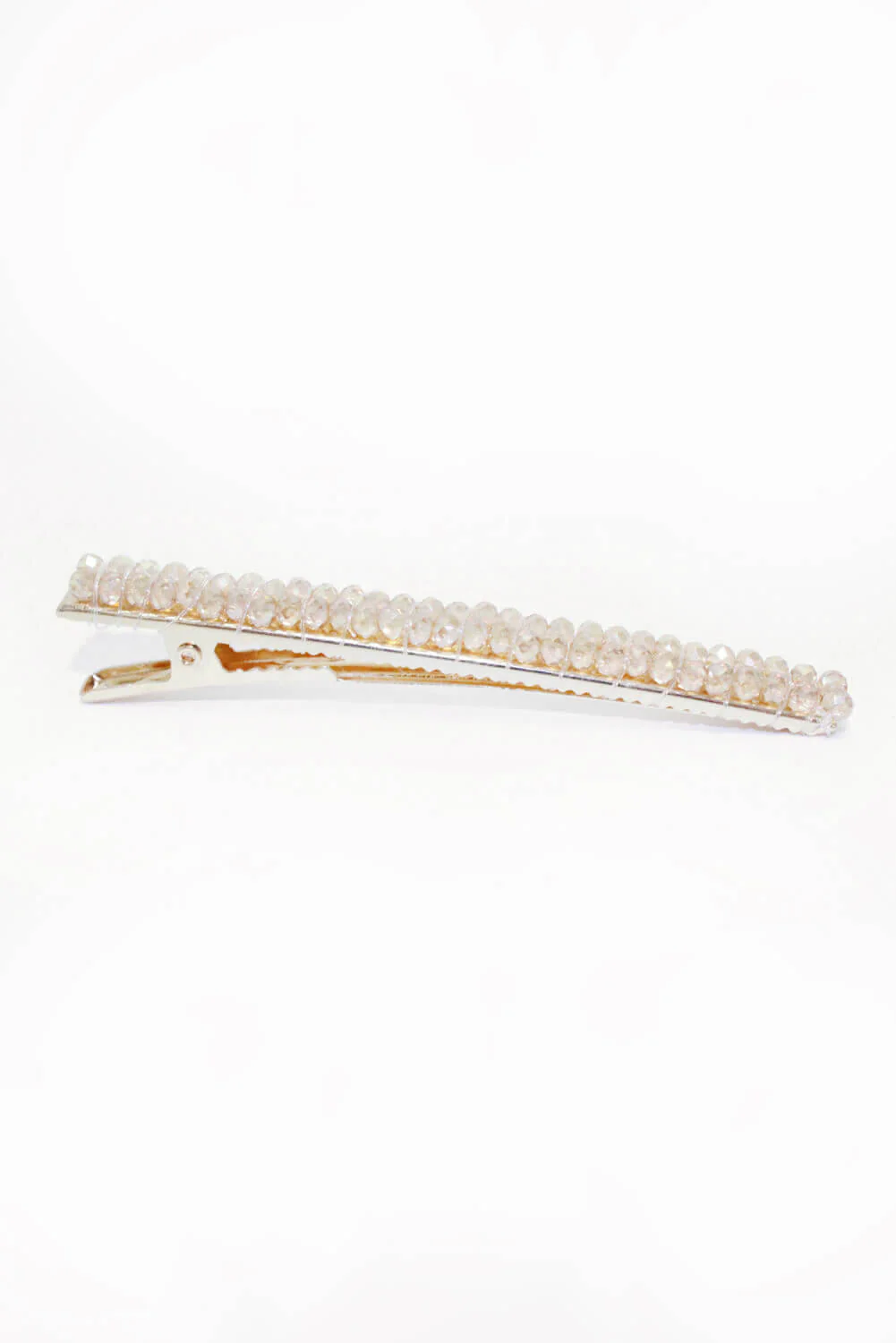 Rose Gold Beaded Hair Clip - Image 3