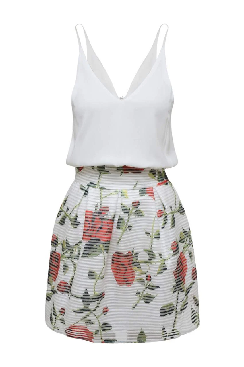 Rose Print 2 In 1 Dress - Image 5