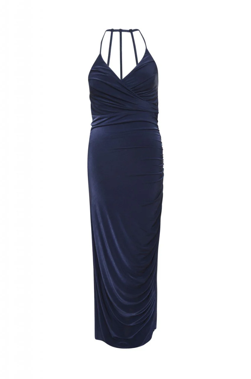 Ruched Slinky Maxi Dress - Image 5