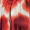 Rust Printed Puff Sleeve Zig Zag Hem Pleated Midi Dress - Image 7