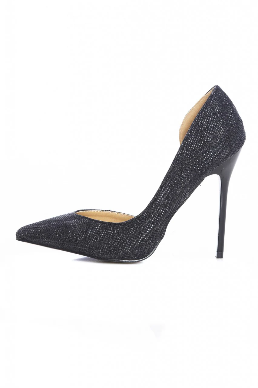 Shimmer Court Pointy Heeled Shoe - Image 2