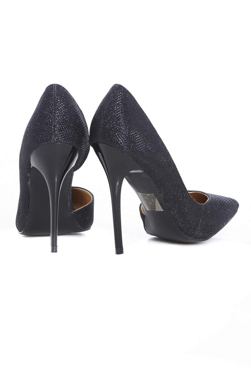 Shimmer Court Pointy Heeled Shoe - Image 3