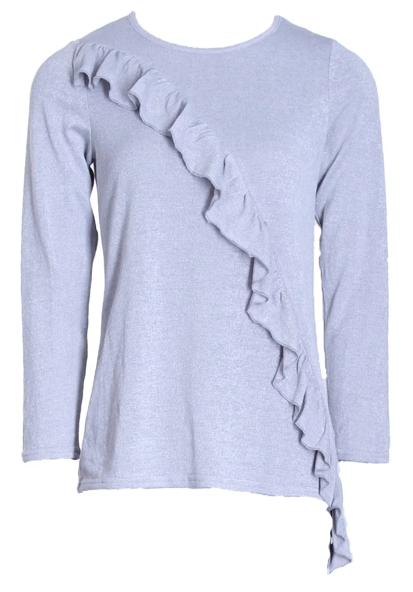 Silver Frill Detail Jumper - Image 4