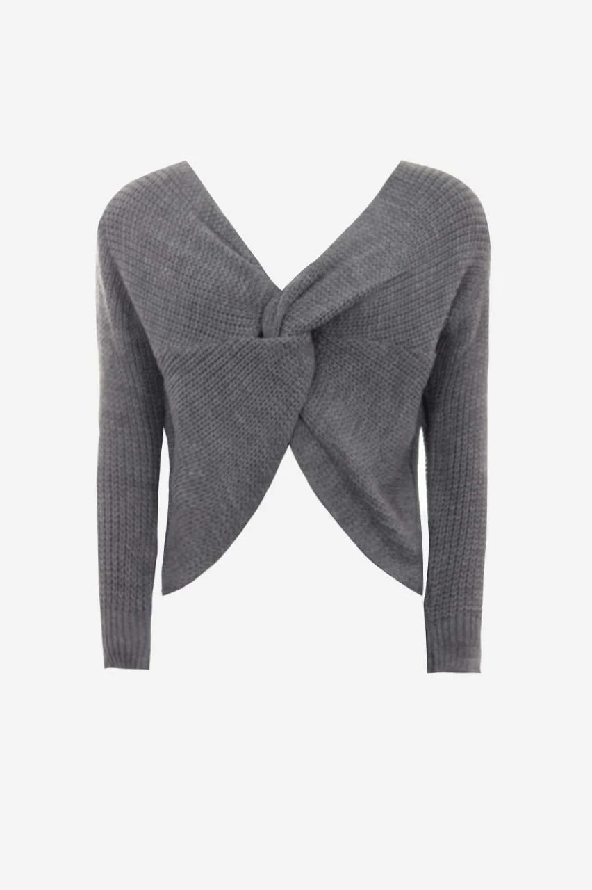 Silver Reversible Twist Knot Jumper - Image 4