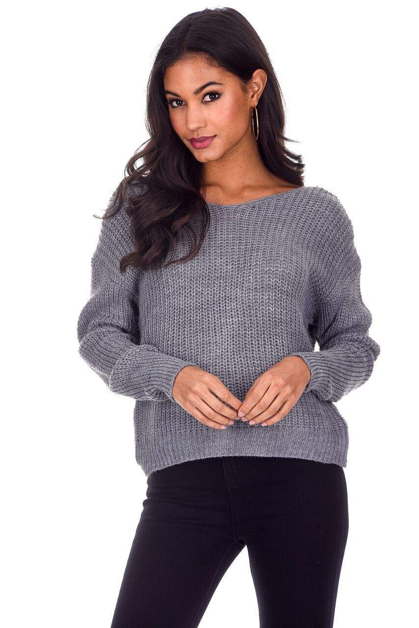 Silver Reversible Twist Knot Jumper - Image 5