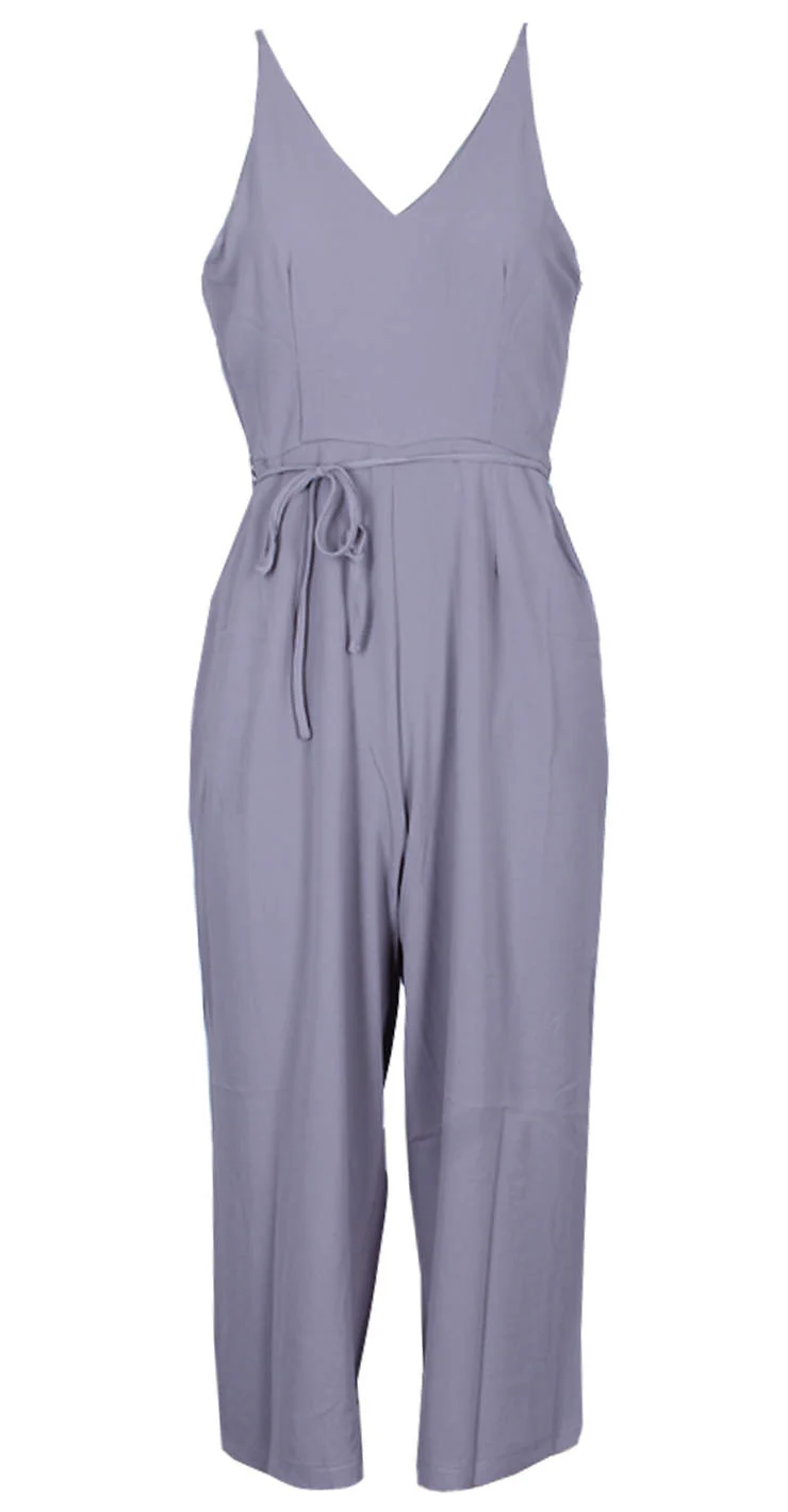 Silver Spaghetti Strap Jumpsuit - Image 4