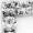 Silver Square Diamante Long Earrings - Image 4