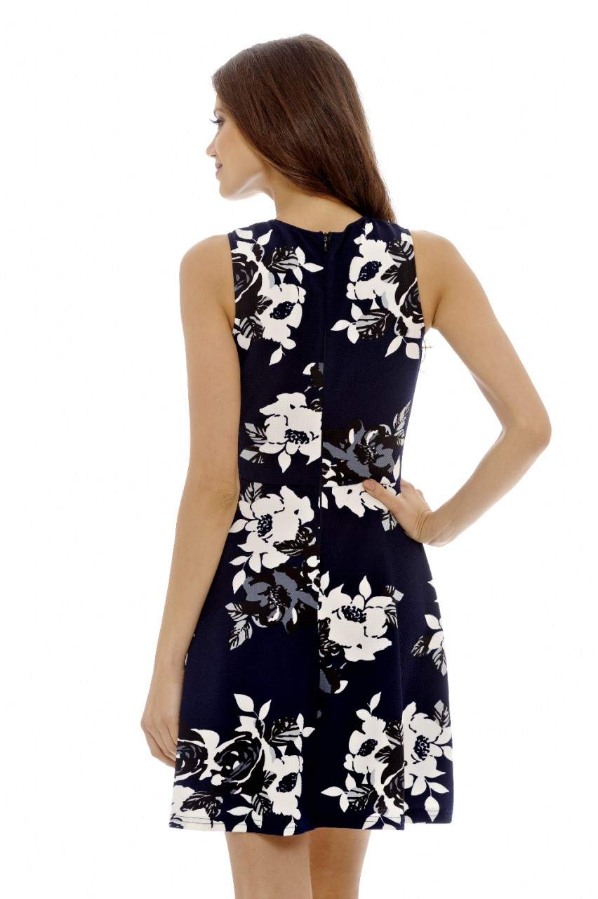 Sleeveless Floral Skater Mini - Image 4
