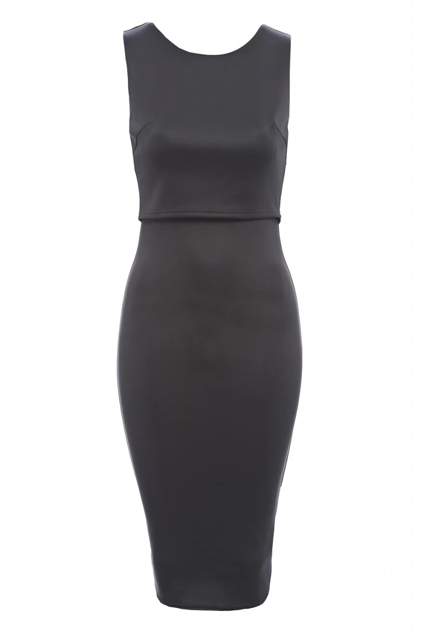 Sleeveless Overlay Midi Dress - Image 5
