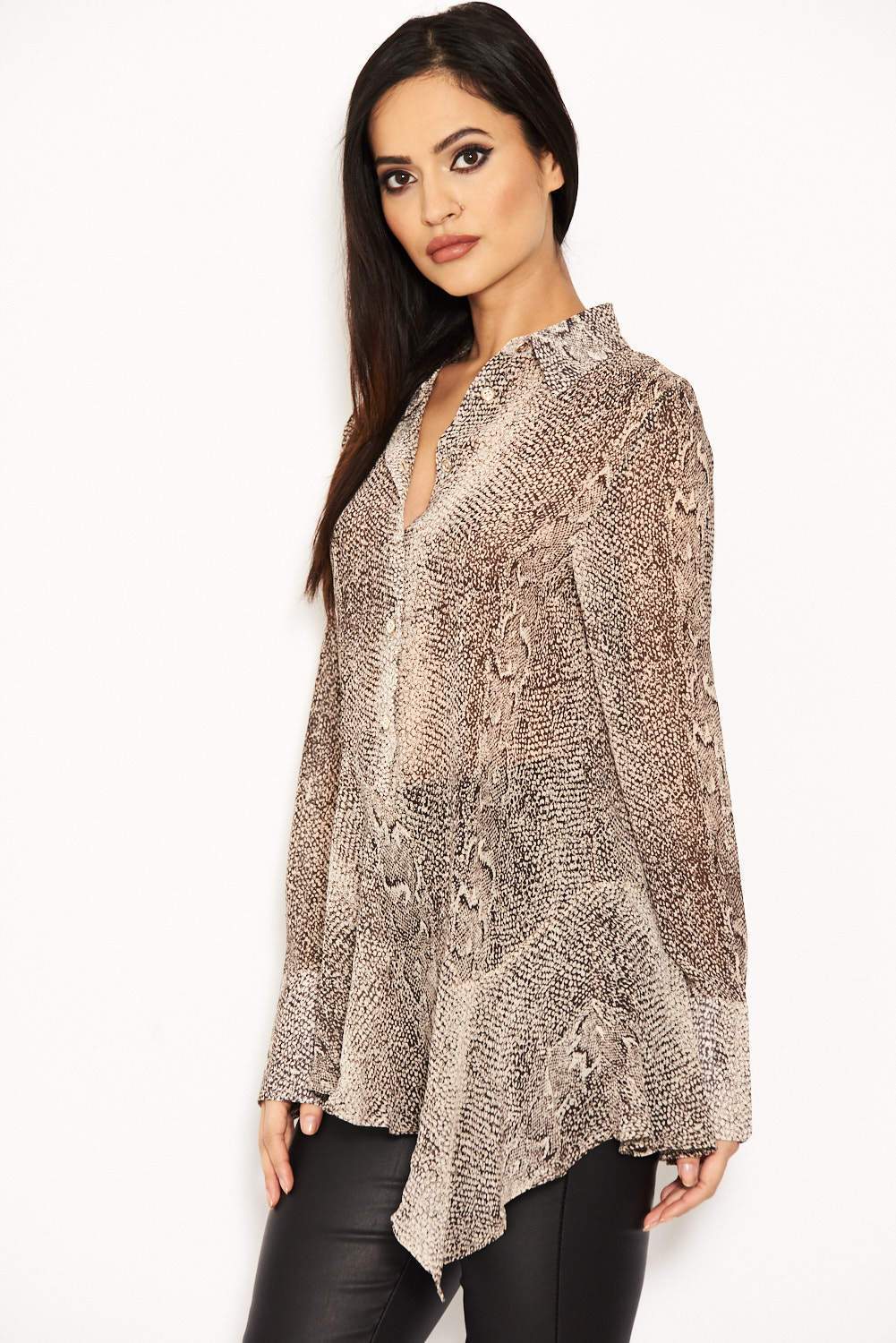 Snake Printed Blouse - Image 4