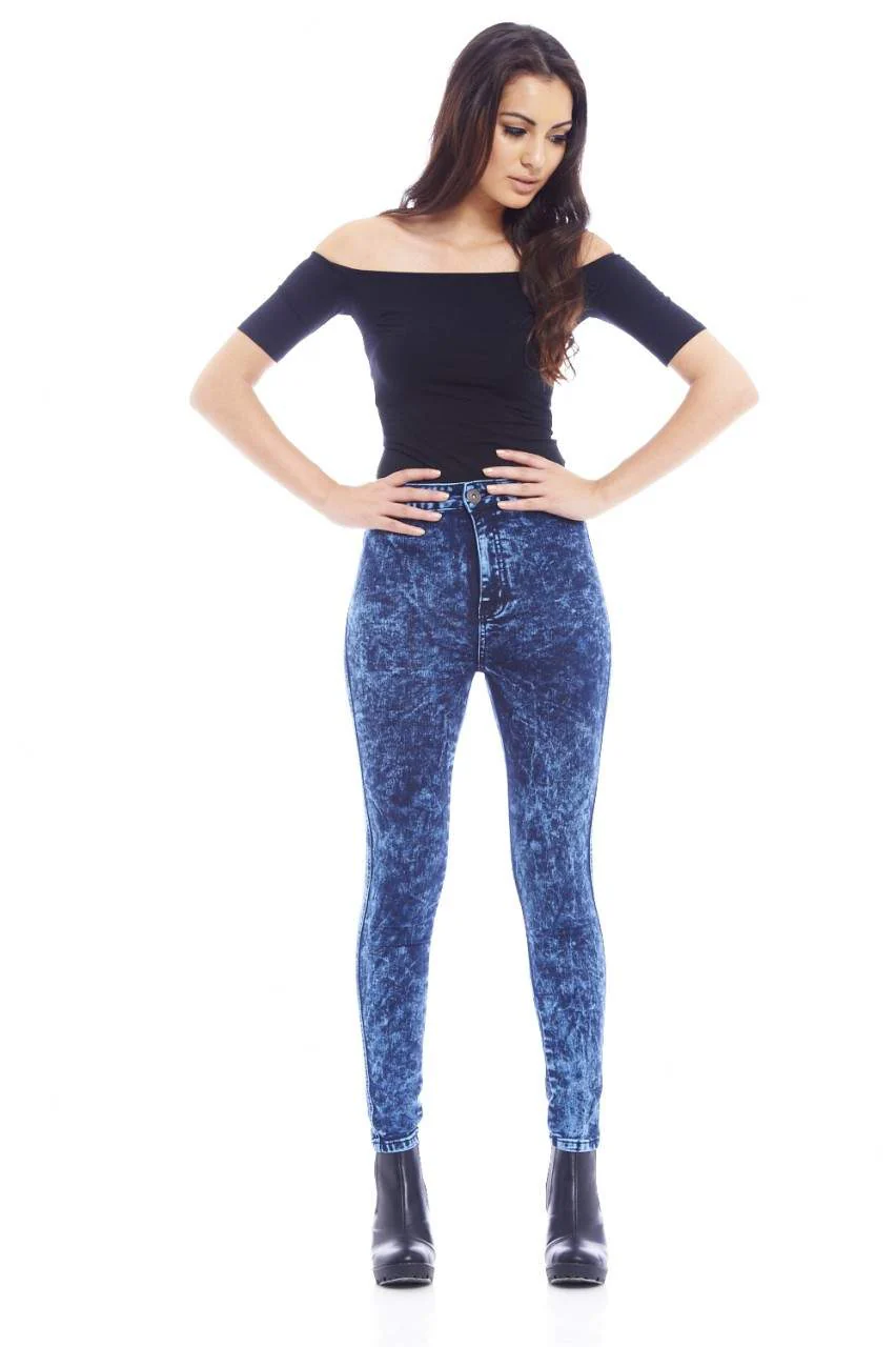Speckle High Waist Jean - Image 2