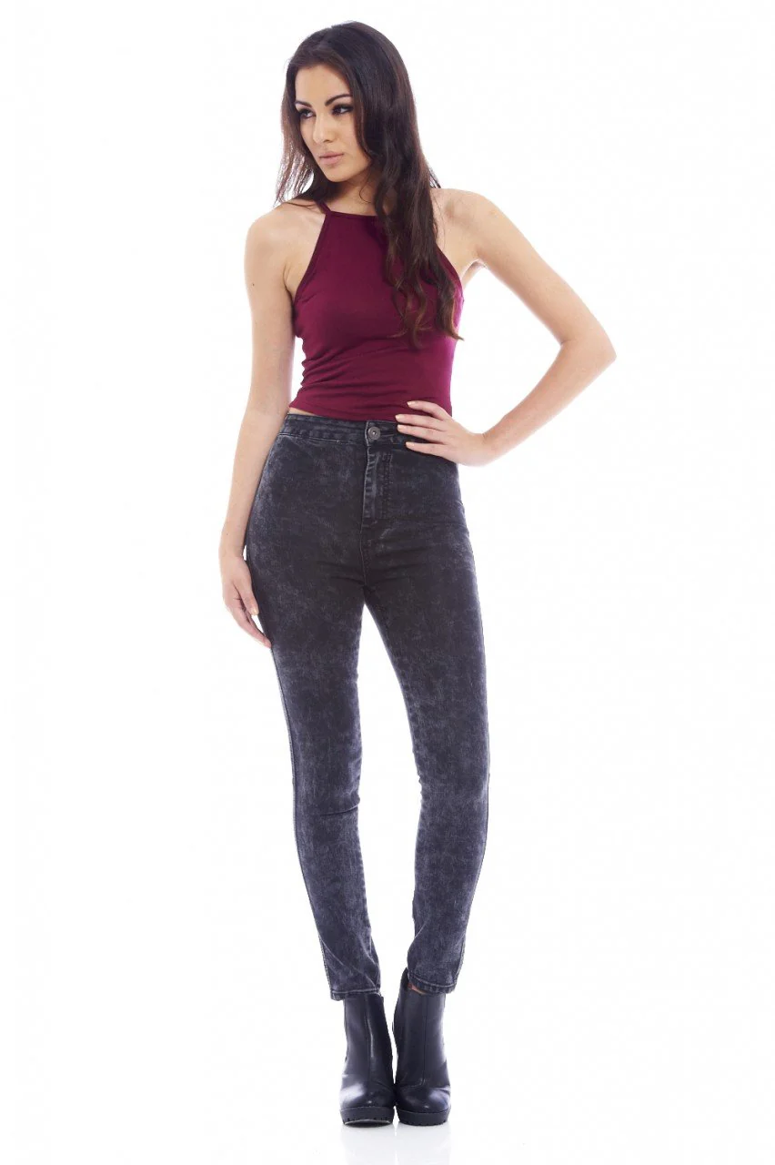 Speckle High Waist Jean - Image 2