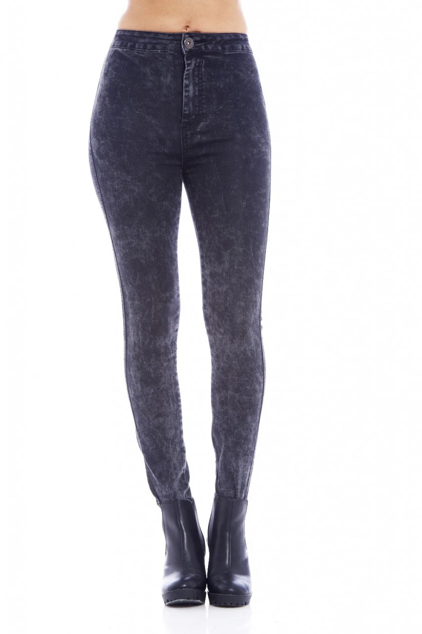 Speckle High Waist Jean - Image 3