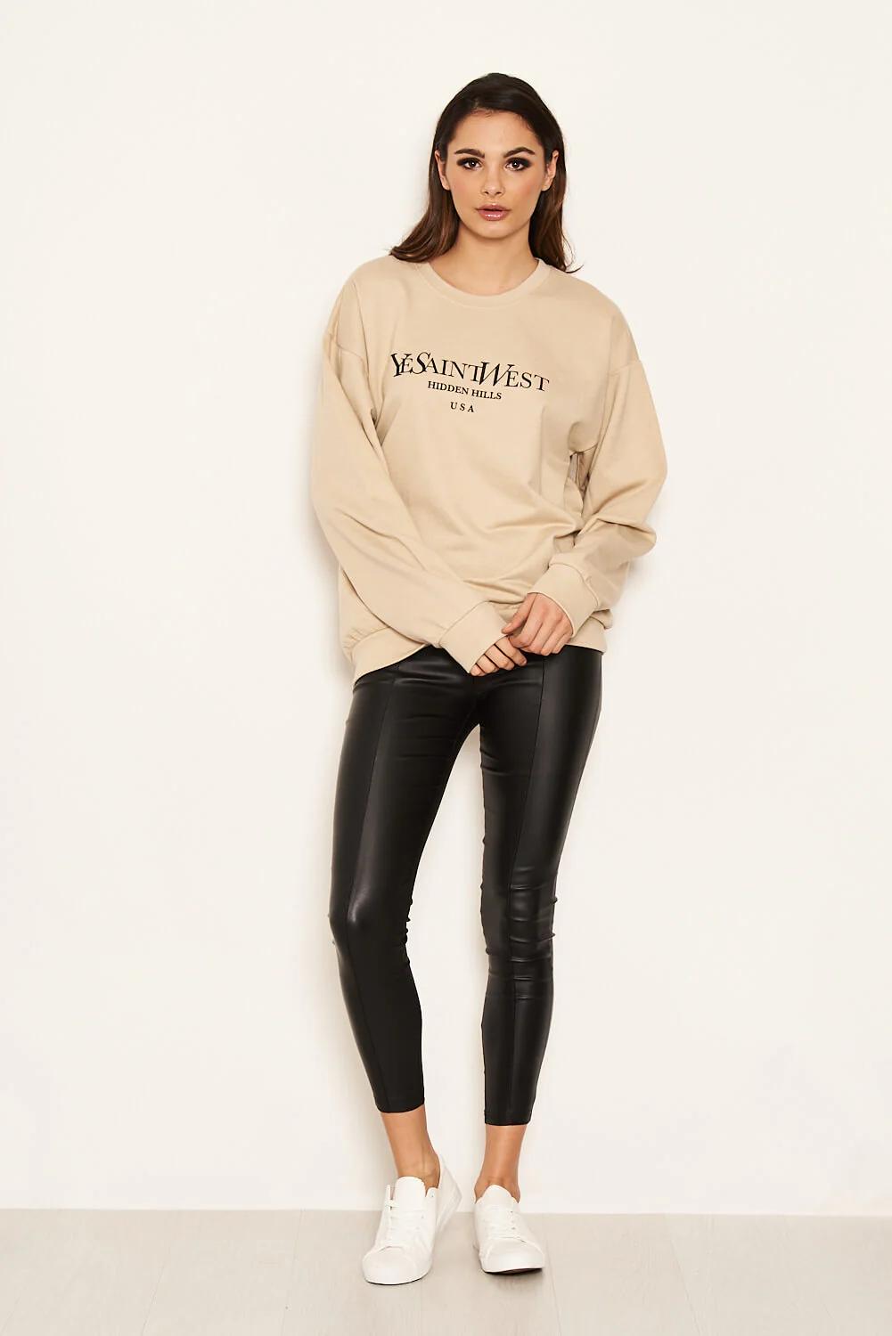 Stone Slogan Printed Sweatshirt - Image 2