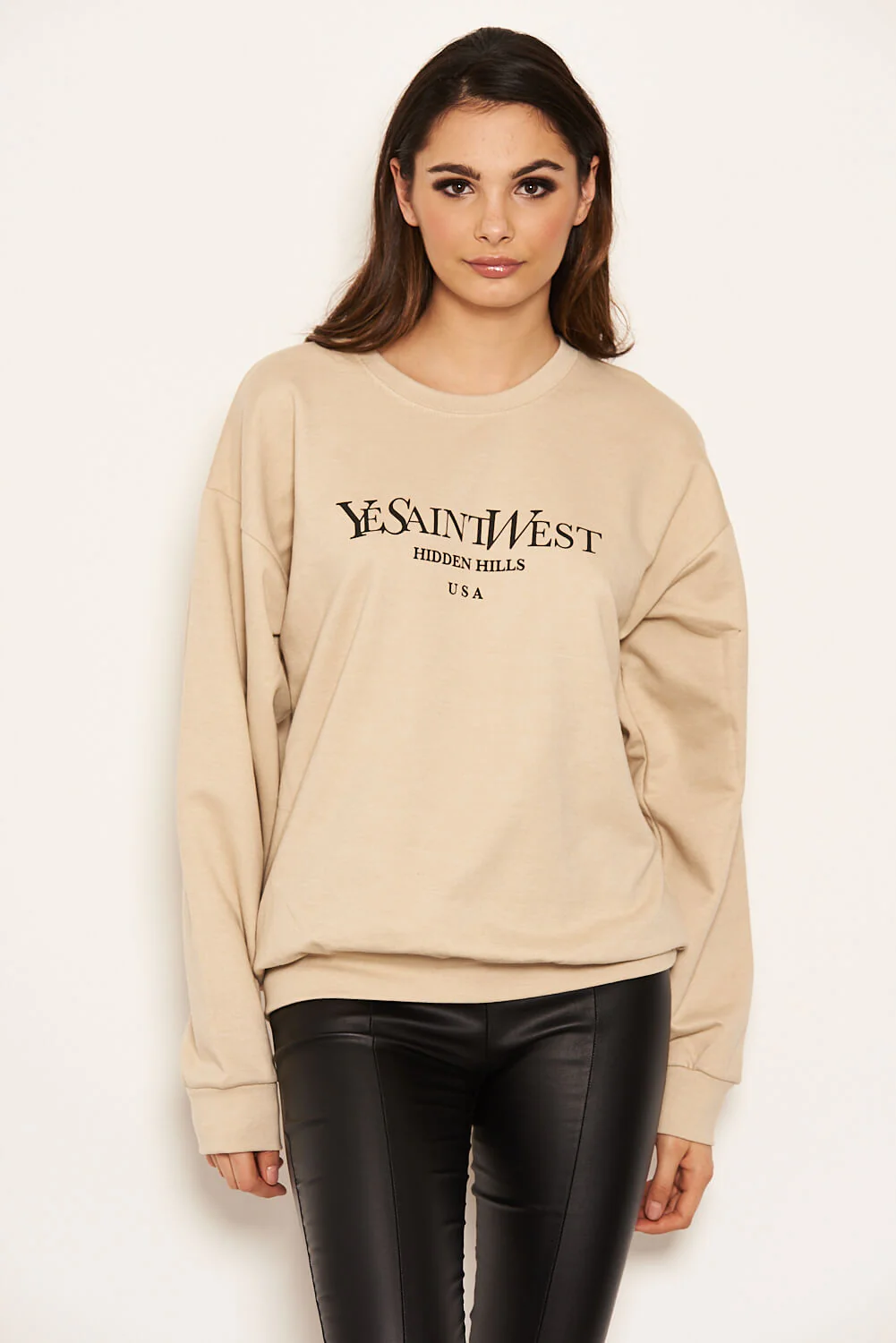 Stone Slogan Printed Sweatshirt - Image 3