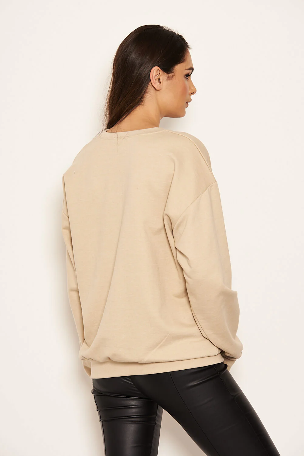 Stone Slogan Printed Sweatshirt - Image 4