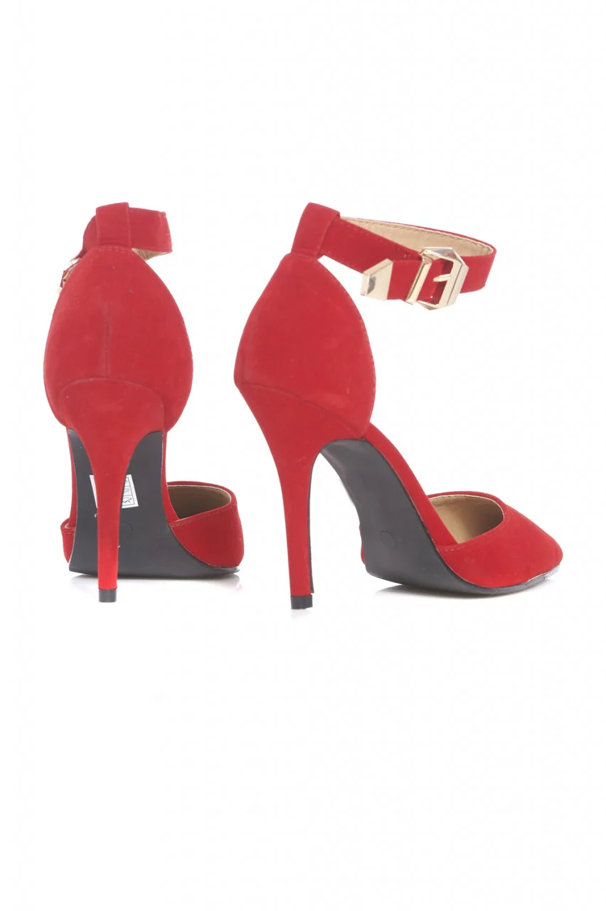 Strap  Court  Pointy Heeled Shoe - Image 3