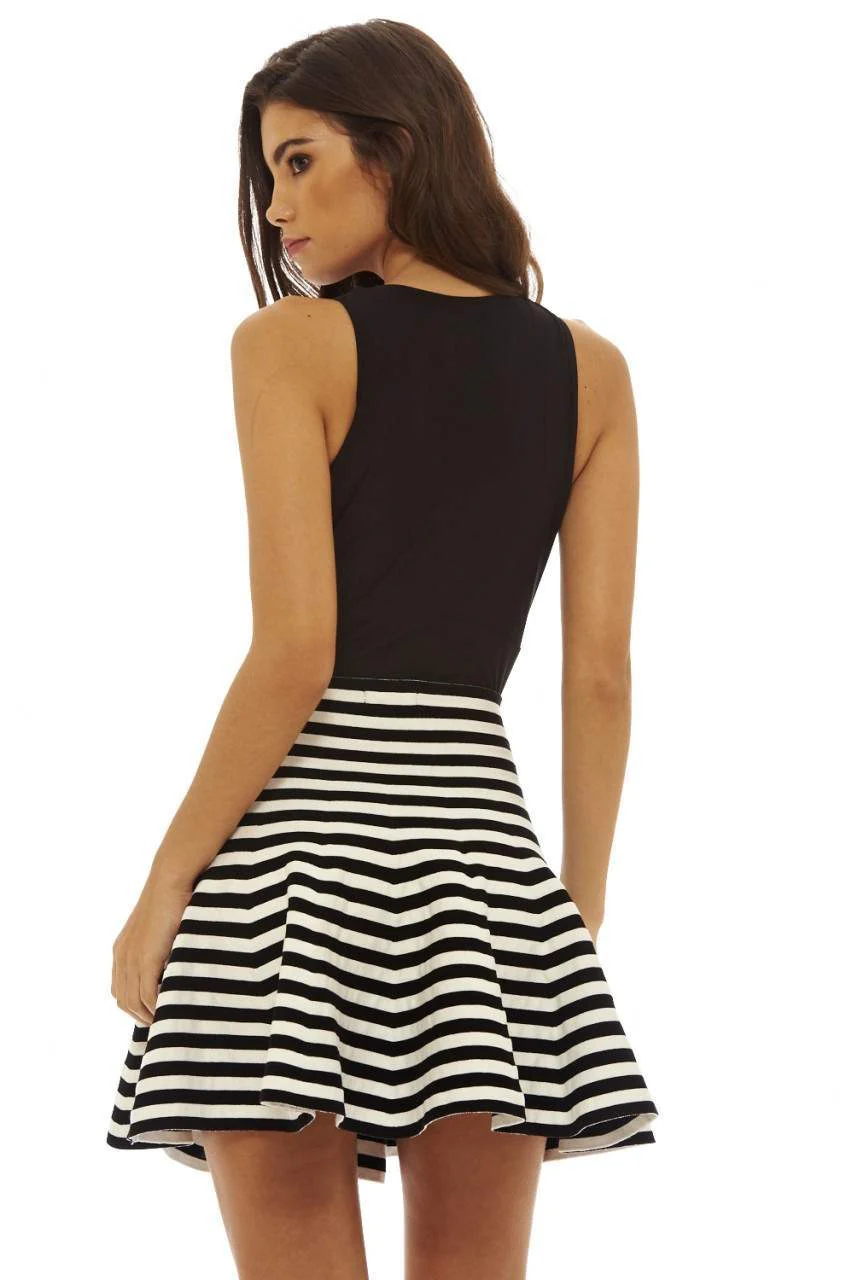 Striped Skater Skirt - Image 4