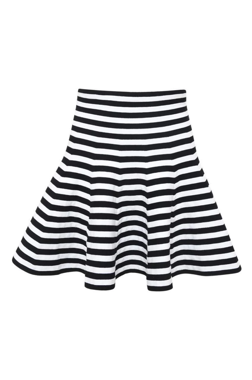 Striped Skater Skirt - Image 5