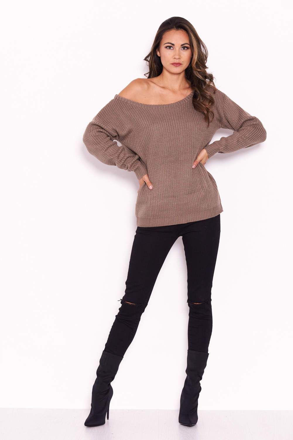 Taupe Cosy Jumper - Image 2