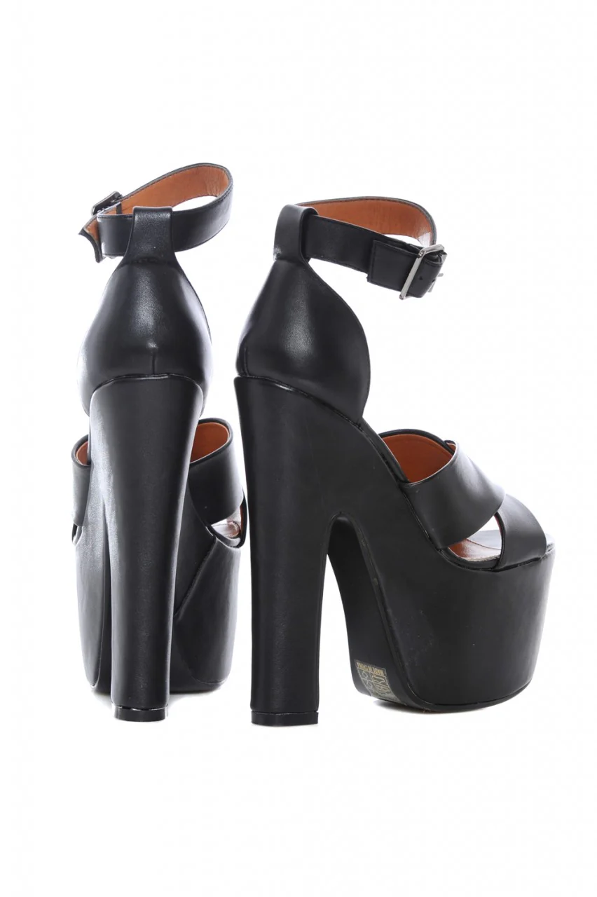 Thick Cross Over Strap Shoe - Image 3