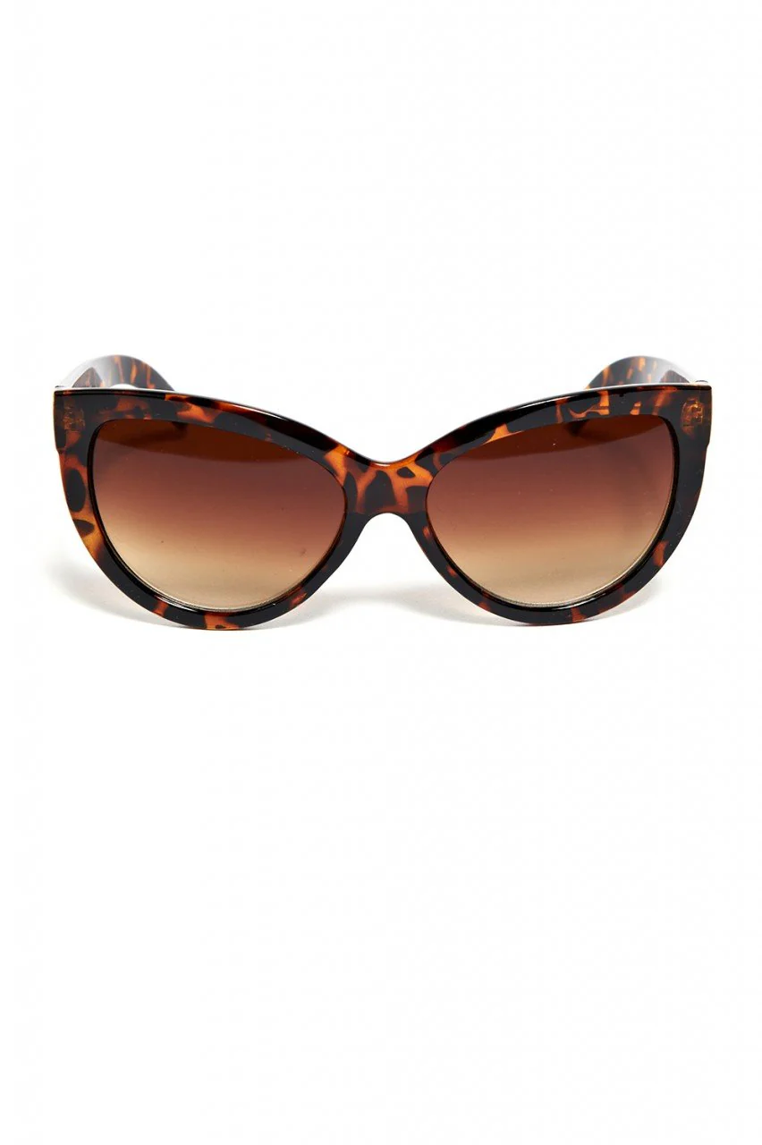 Tortoiseshell Cat Eye Sunglasses - Image 3