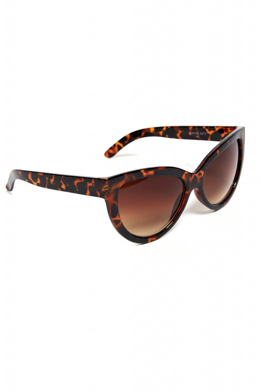 Tortoiseshell Cat Eye Sunglasses - Image 4
