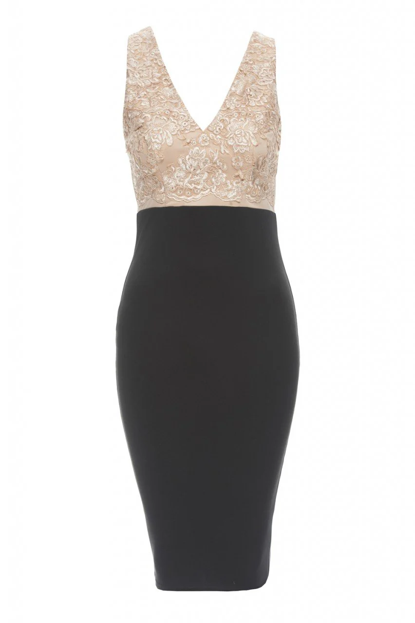V Neck Lace Dress - Image 5