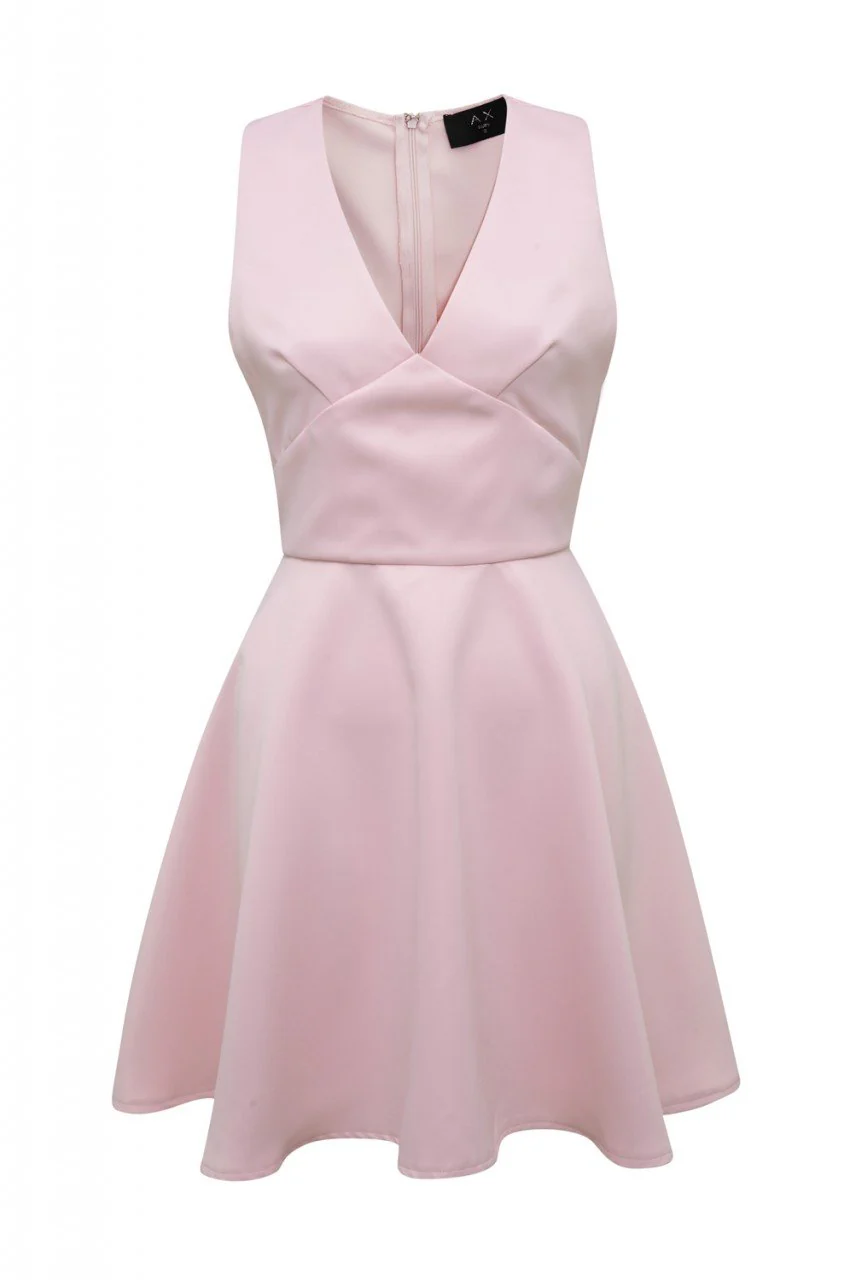 V Neck Skater Dress - Image 5