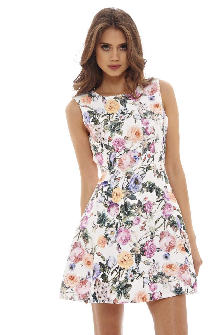 Vintage Floral Skater Dress - Image 7
