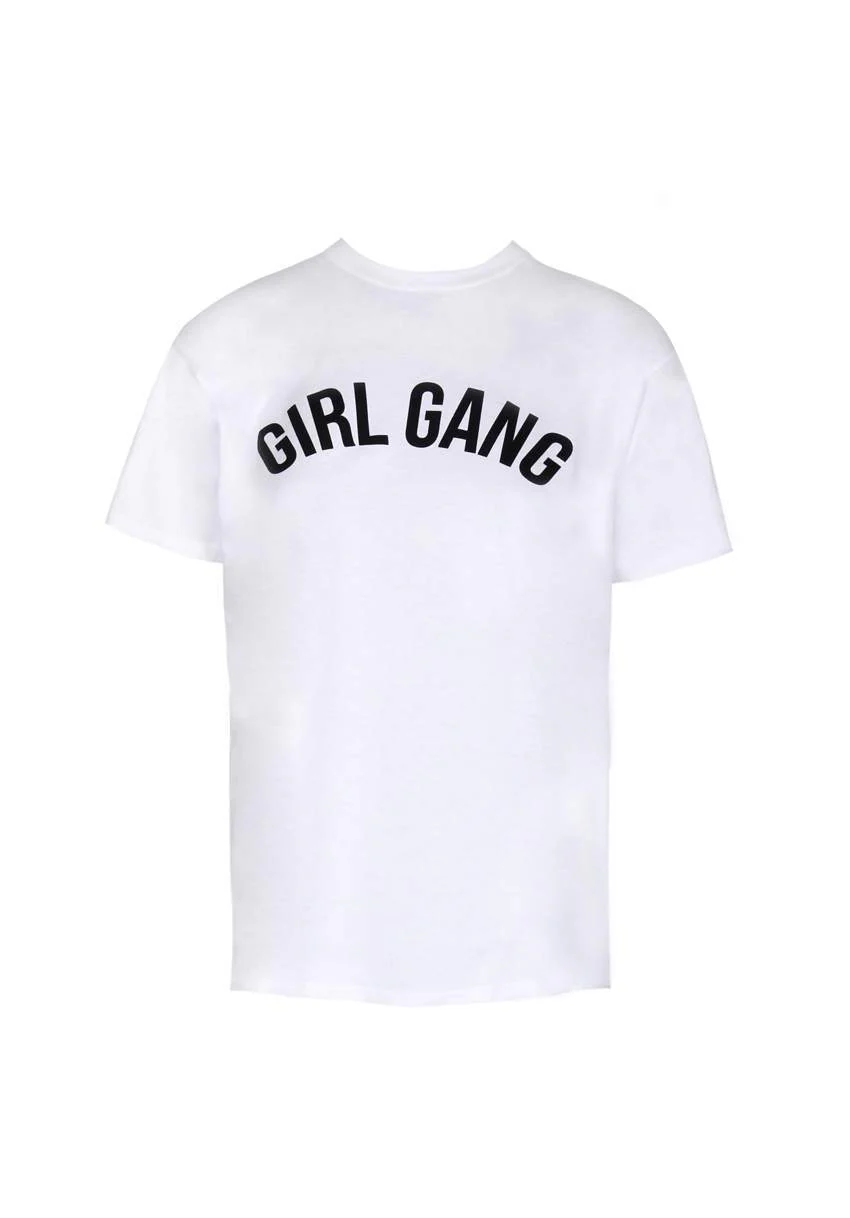 White Girl Gang Slogan T-Shirt - Image 4