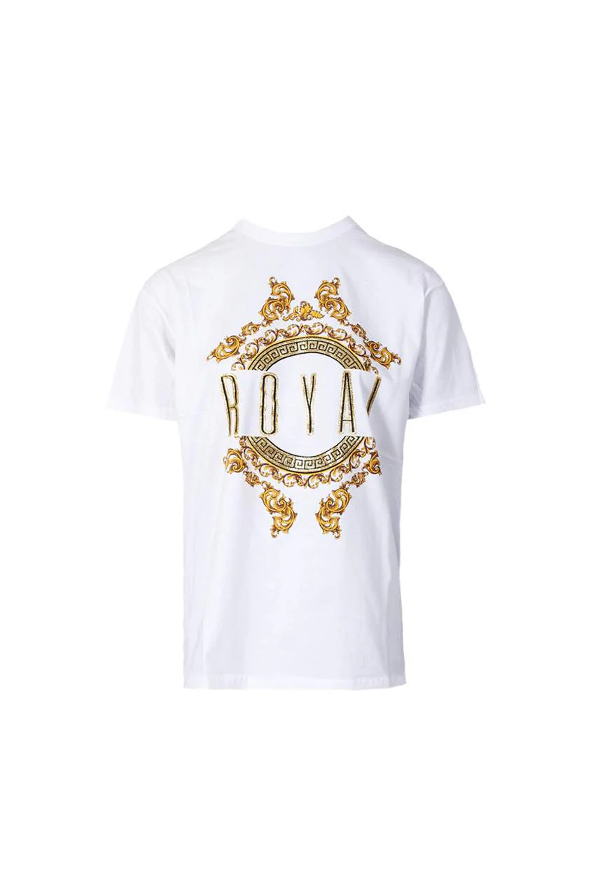 White Royal Slogan T-Shirt - Image 4