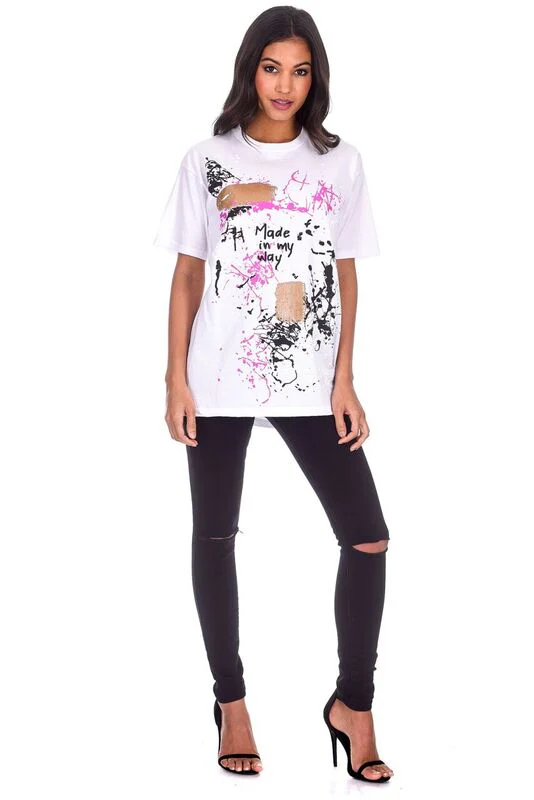 White Splash T-Shirt - Image 2