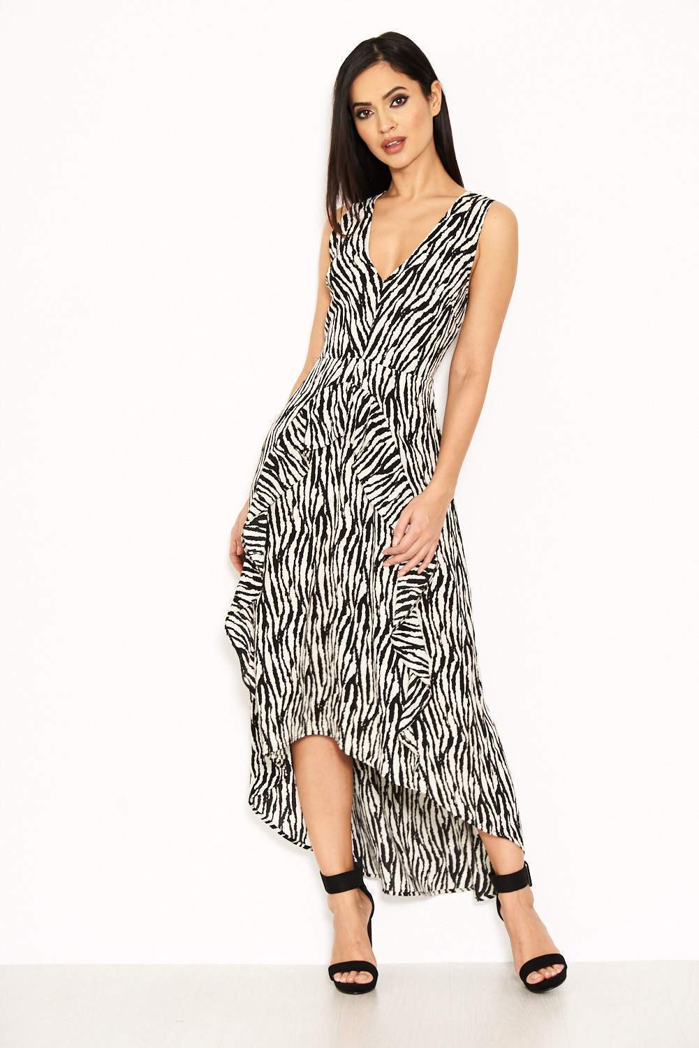 Zebra Animal Print Maxi Dress - Image 2