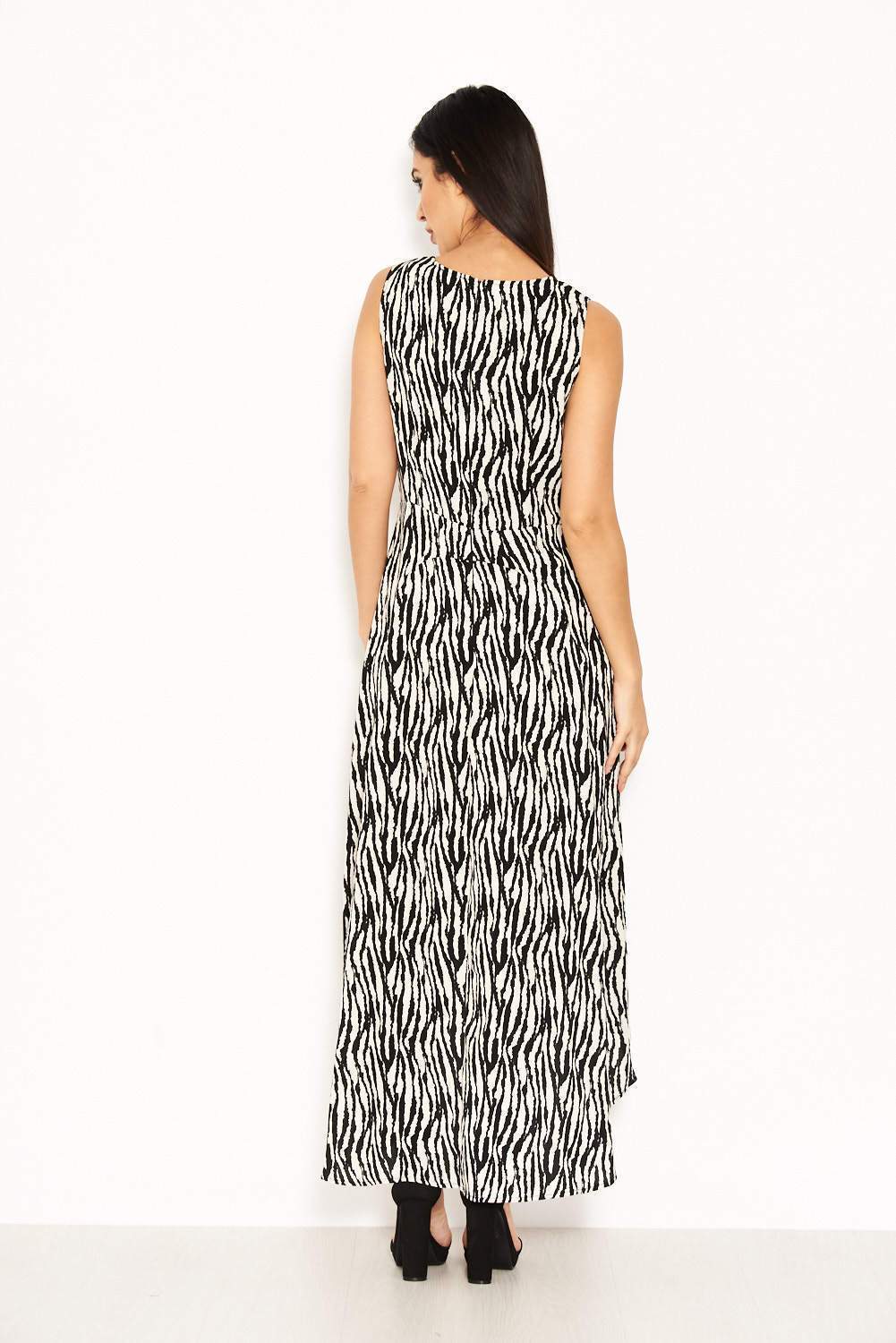 Zebra Animal Print Maxi Dress - Image 3